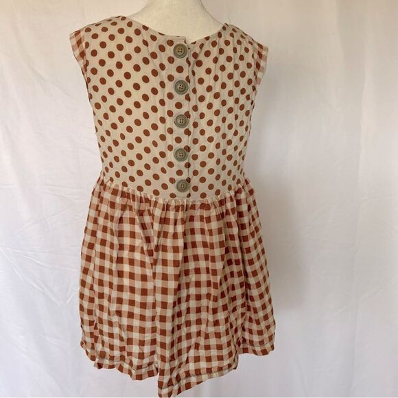 Matilda Jane Women's M Medium Cap Sleeve Polka Dot Check Collegiate Top - Picture 7 of 9